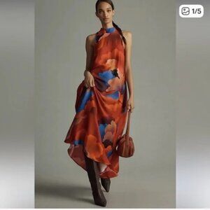 FARM Rio for Anthropologie Halter Maxi Dress - Size XS